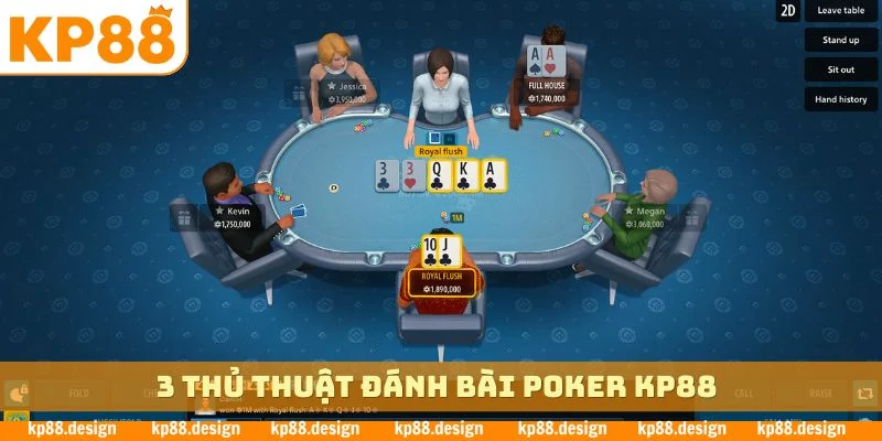 3 thủ thuật đánh bài poker KP88
