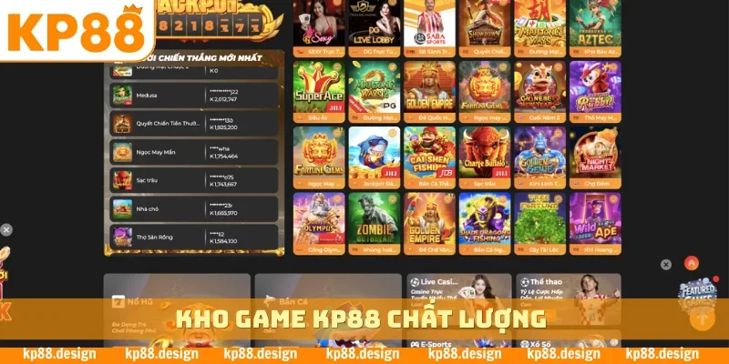 Kho game KP88 chất lượng